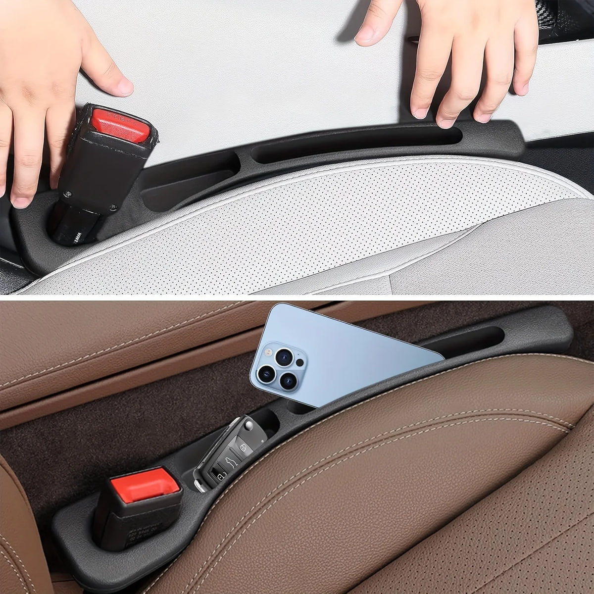 2-Pack Car Seat Gap Filler & Organizer